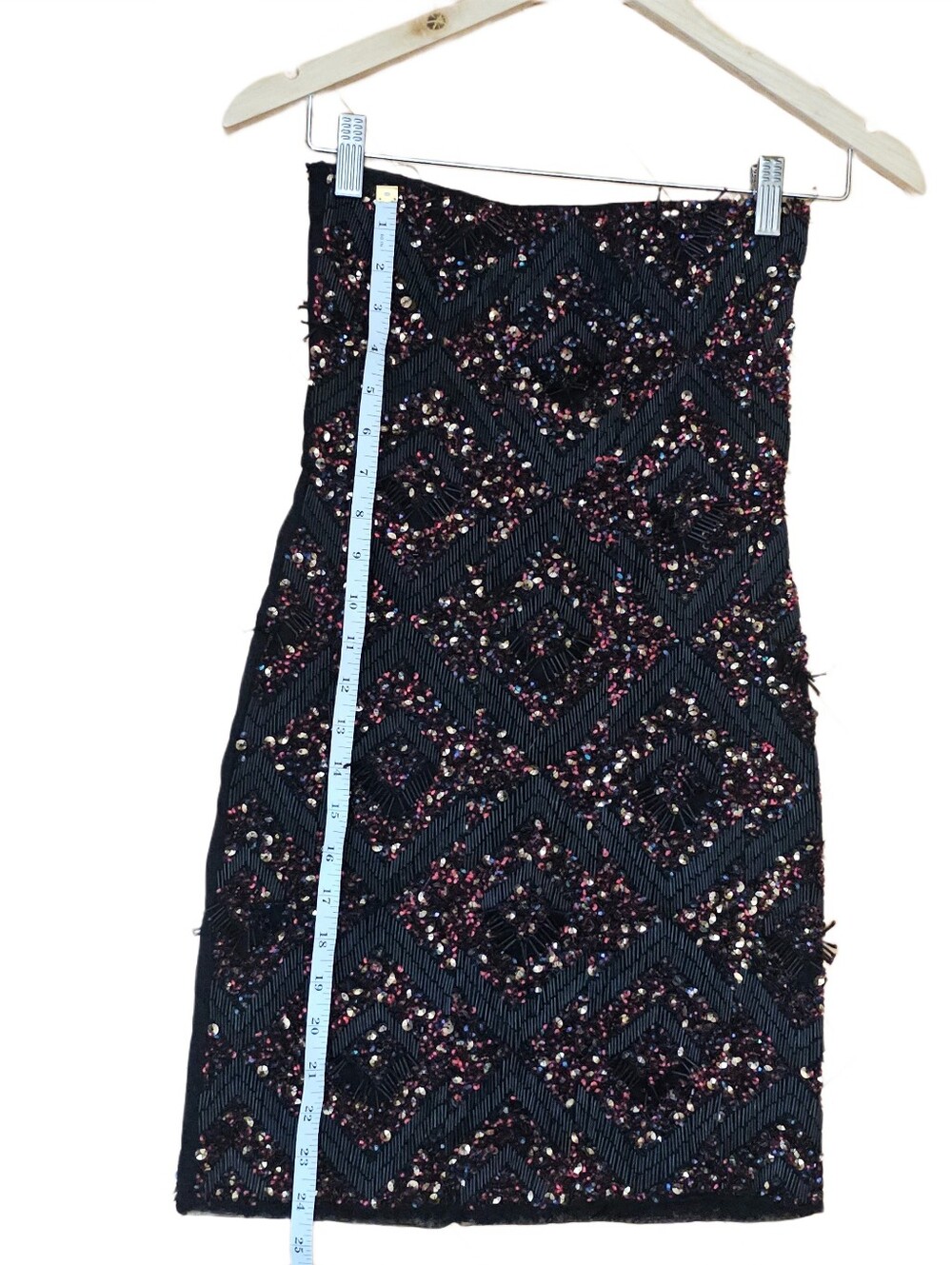 AllSaints Spitalfields Panel Tube Dress – Size US 2 / UK 6 – Hand Embellished - Picture 13 of 15
